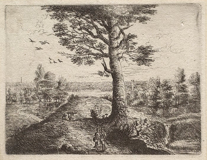 Landscape with Two Figures in Foreground