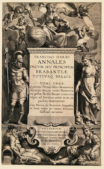 Frontispiece for Haraens, Annals of Dukes and Princes of Brabant, Antwerp