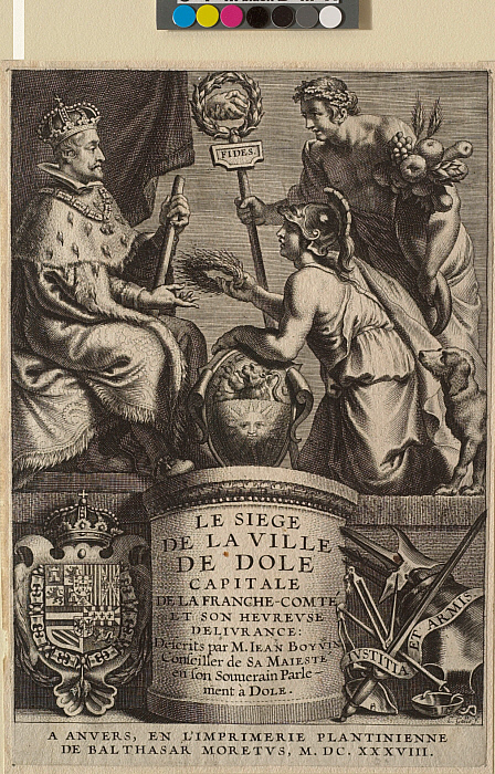 Frontispiece for Jean Boyvin, Siege de la Ville de Dole, Antwerp