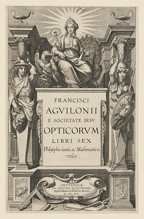 Frontispiece for Francis Aquilonius, Six Books of Optics, Antwerp