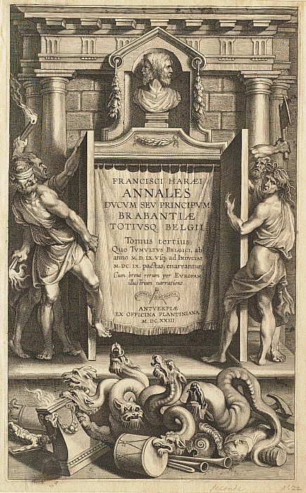 Frontispiece for F. van Haer, Annales Ducum seu Principum Brabantiae Titiusque Belgii,...