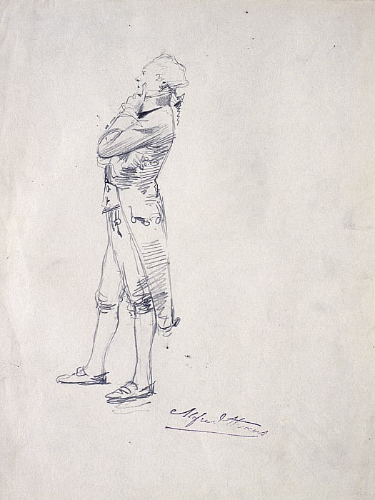 Study for Robespierre in the Panorama of the Nineteenth Century