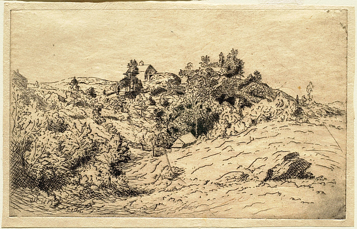 Landscape with a Farm on a Hilltop