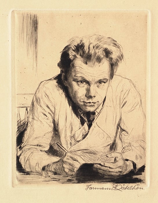 The Artist Etching