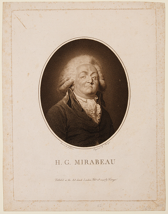 H. G. Mirabeau (Gabriel Honoré de Riquetti, Comte de Mirabeau, 1749-1791)