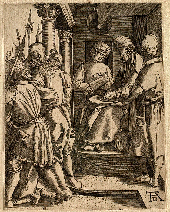 The Small Passion: Pilate Washing His Hands