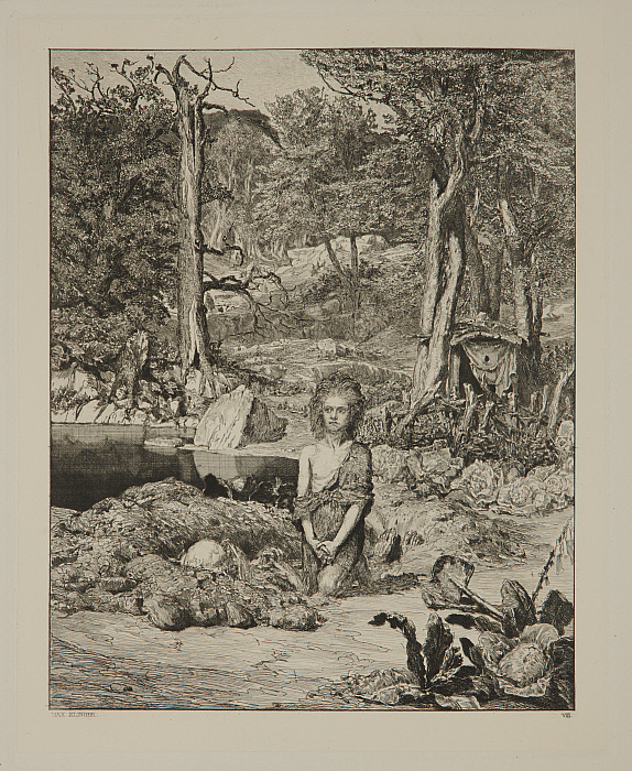 Simplicius at the Hermit's Grave (Simplicius am Grab des Einsiedlers)