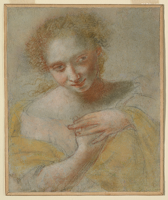 Portrait of a Young Woman in a Yellow Robe