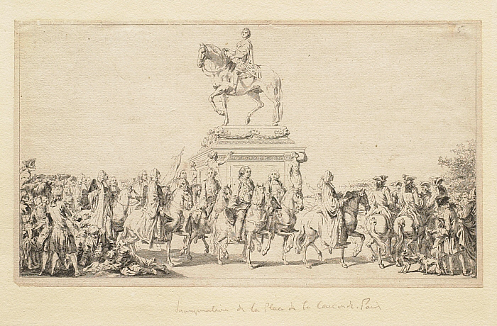 Inauguration of the Equestrian Statue of Louis XV, Place de la Concorde