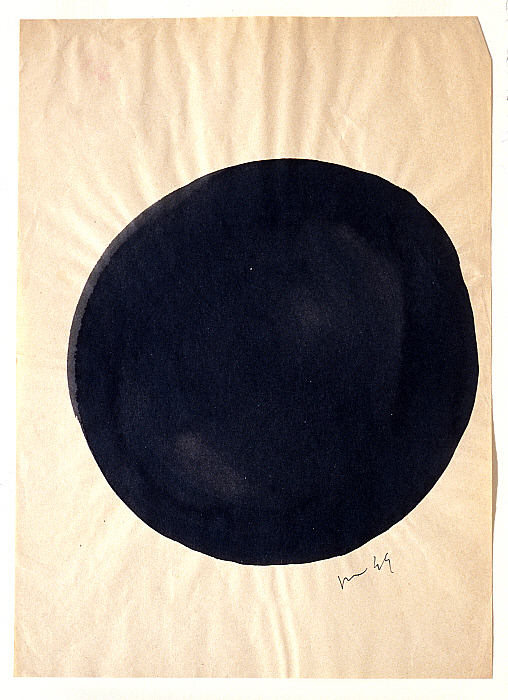 Abstraction—Black Spot on White paper