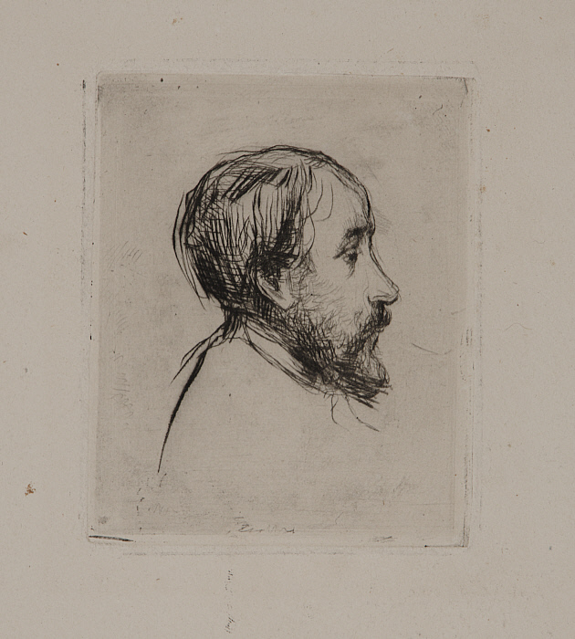 Degas in Profile, Looking toward Right