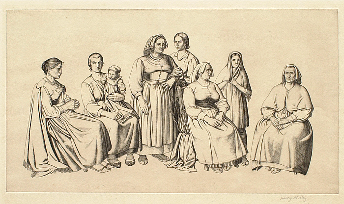 A Group of Italian peasant Women with Two Children