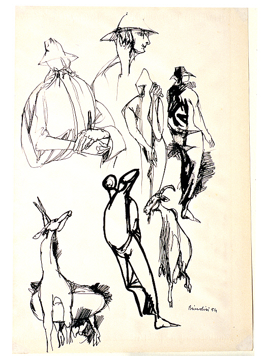 Sketches of Animals and People