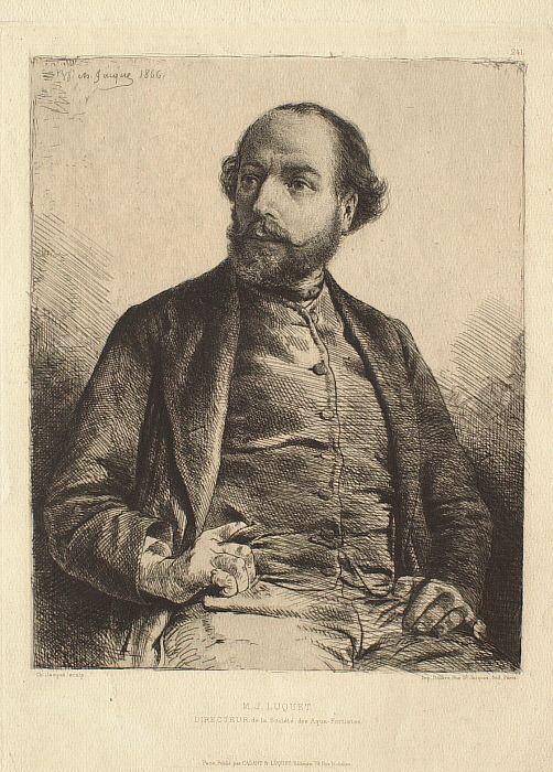 Portrait of Monsieur J. Luquet, Director of the Société des Aqua-fortistes