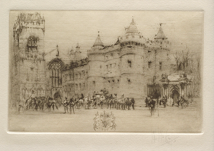 Holyrood Palace, Edinburgh (Queen Mary Stuart Leaving Holyrood Palace)