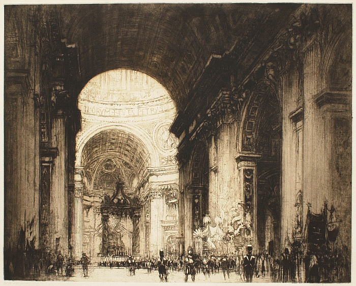 The Interior of St. Peter's, Rome