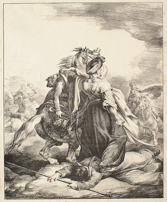 Mameluck Defending a Wounded Trumpeter