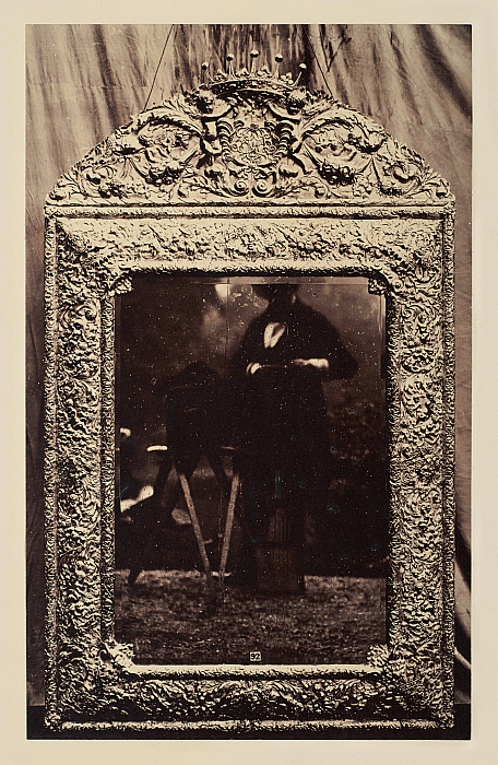 Silver Repousse Mirror from Knole House Slider Image 1