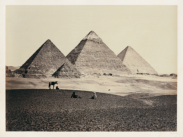 The Pyramids of El-Geezeh from the southwest Slider Image 1