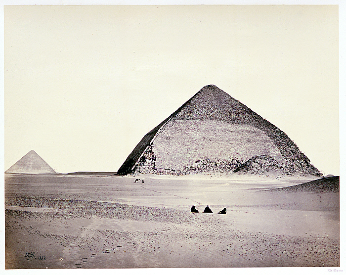 The Pyramids of Dahshoor, from the Southwest