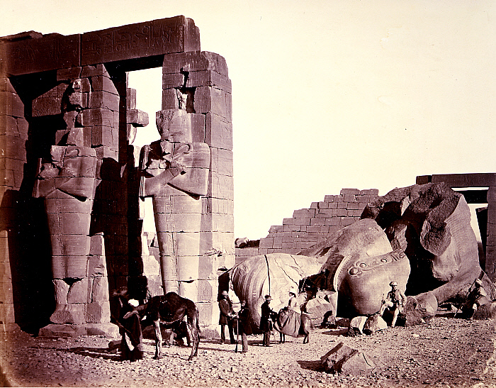 The Rameseum of El-Kurneh, Thebes, first view