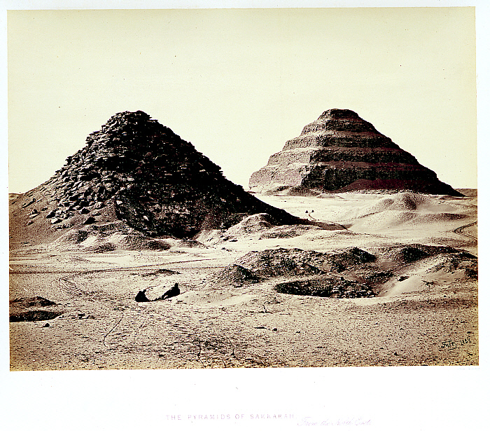 The Pyramids of Sakkarah, from the northeast