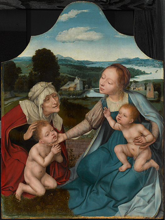 Virgin and Child with Saints Elizabeth and John the Baptist Slider Image 1