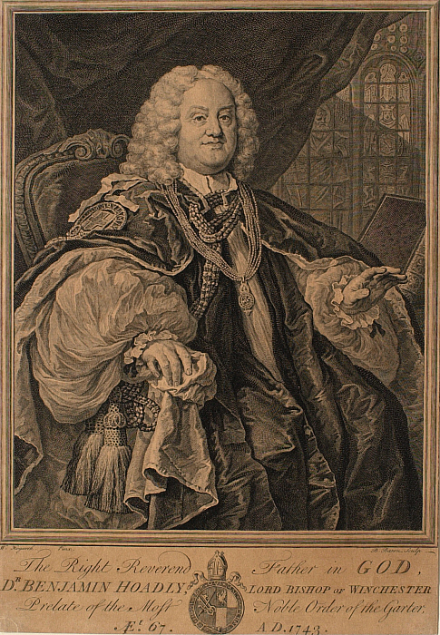 Portrait of Dr. Benjamin Hoadly, Lord Bishop of Winchester