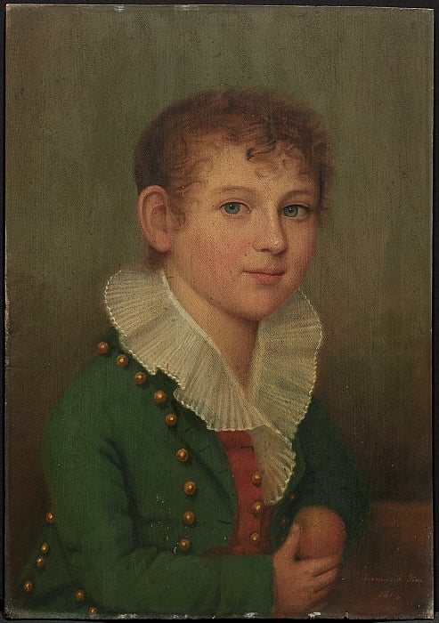A Young Boy (one of pair of portraits)