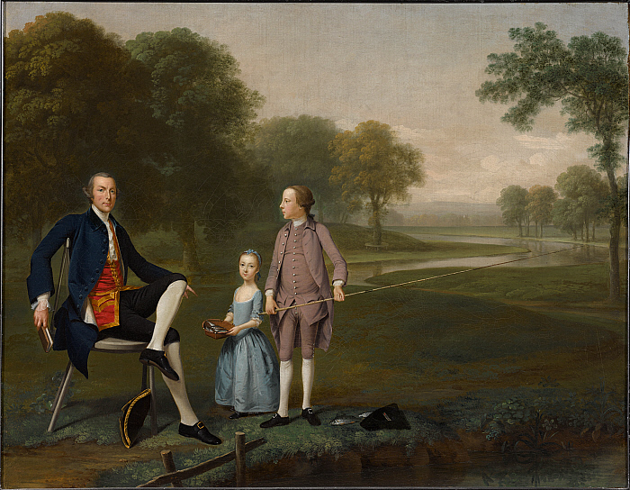 Richard Moreton, Esq. of Tackley with His Nephew and Niece John and Susanna Weyland Slider Image 1