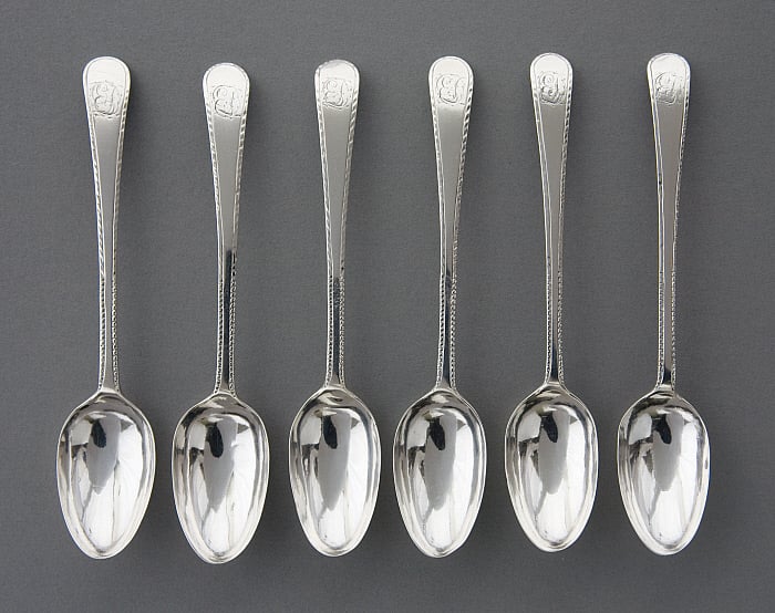 Set of Six Teaspoons Slider Image 2