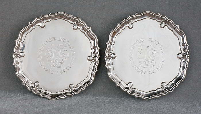 Pair of Salvers Slider Image 1