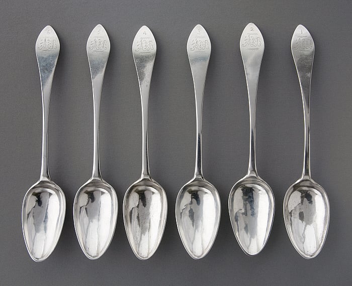 Set of Six Tablespoons Slider Image 1