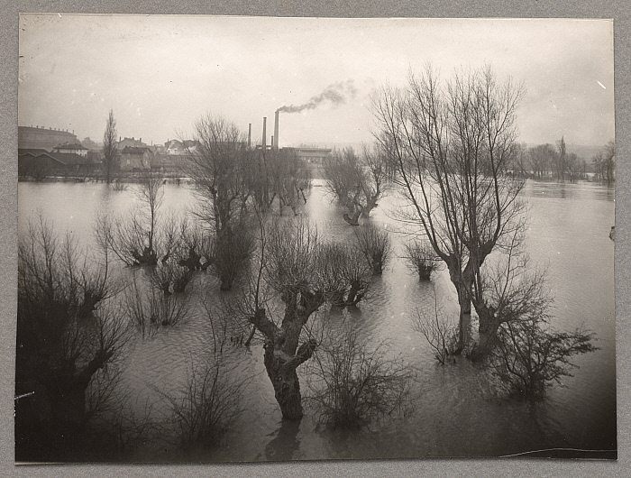 Flooding of the River Rhône at Gisors