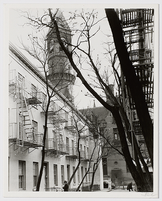 Patchin Place with Jefferson Market Court in Background, New York
