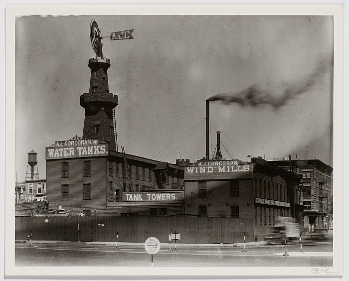 Untitled [A.J. Corcoran water tanks, New Jersey]