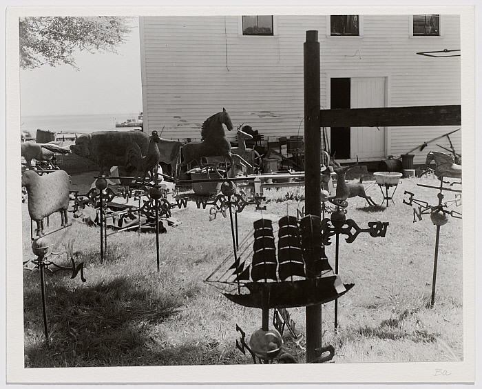 untitled [Weathervanes outside Rubenstein's Antiques, Rockland, ME]