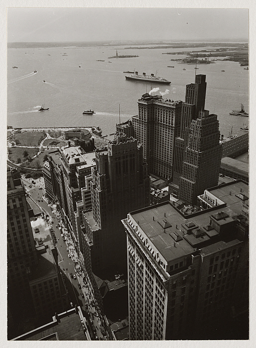 Untitled [Broadway to the Battery, from the Roof of Irving Trust Company Building, One Wall Street, New York]