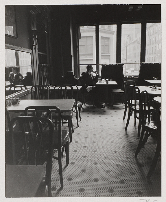 Solitary drinker, Lafayette Hotel, New York
