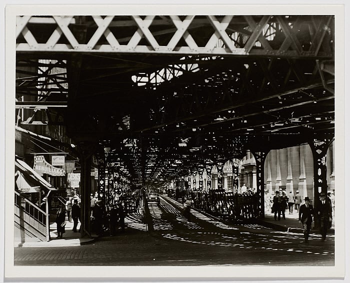 Under the El at the Battery, New York
