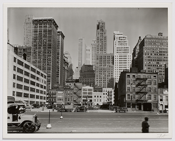 Untitled [Downtown Manhattan from West Street between Rector and Morris Streets]
