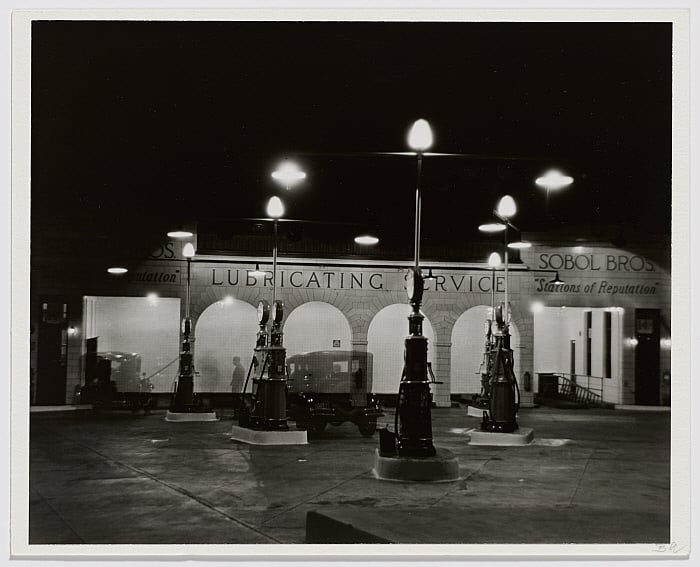 Gasoline Station at Night, New York
