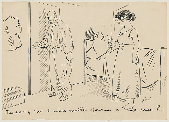 Man and Woman in Bedroom