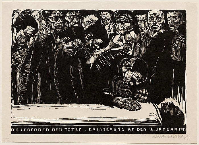 Memorial sheet for Karl Liebknecht
