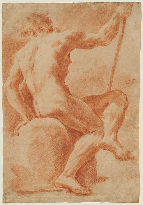 Seated Male Nude