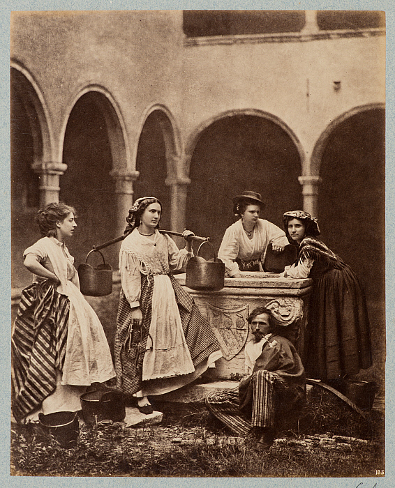 Figures at the Well, Cloister of San Giobbe, Venice (Donne al Pozzo, Chiostro di San Giobbe, Venice) Slider Image 1