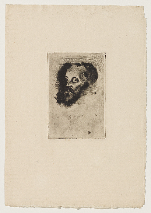 Portrait of a Man Viewed in Three Quarters and Facing Left (Portrait d'homme vu de trois quarts et tourné vers la gauche)
