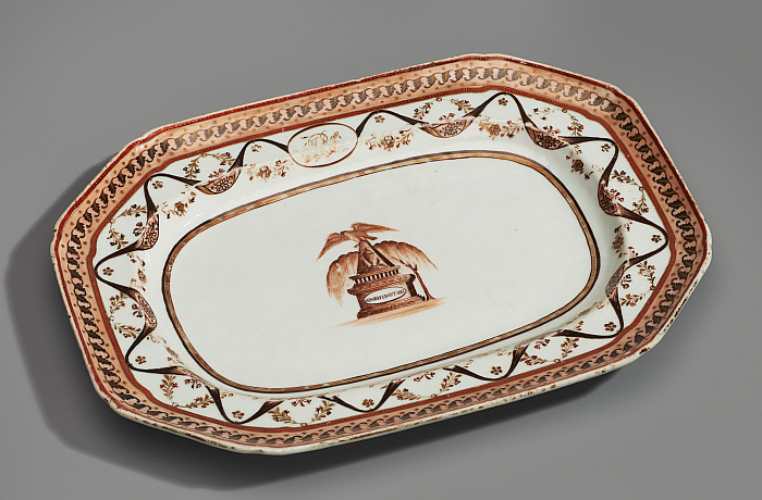 Octagonal Plate from the George Washington Memorial Service