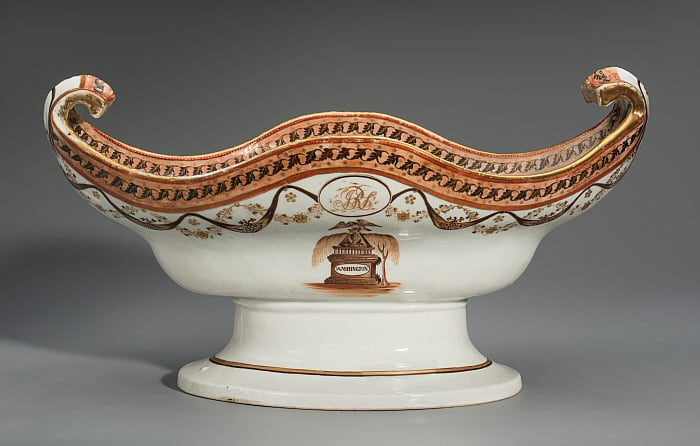 Chestnut Bowl from the George Washington Memorial Service Slider Image 1
