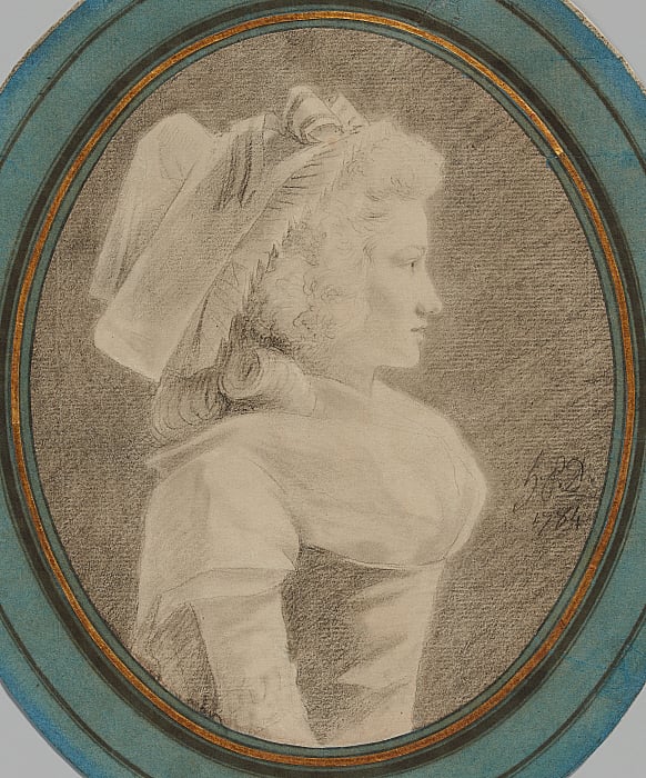 Portrait of a Woman in Profile to the Right Slider Image 1
